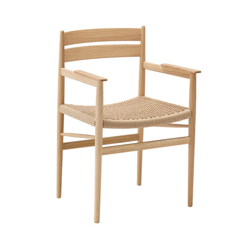 Hiroo Dining Chair N-DC04: Paper Cord + Pure Oak + Natural