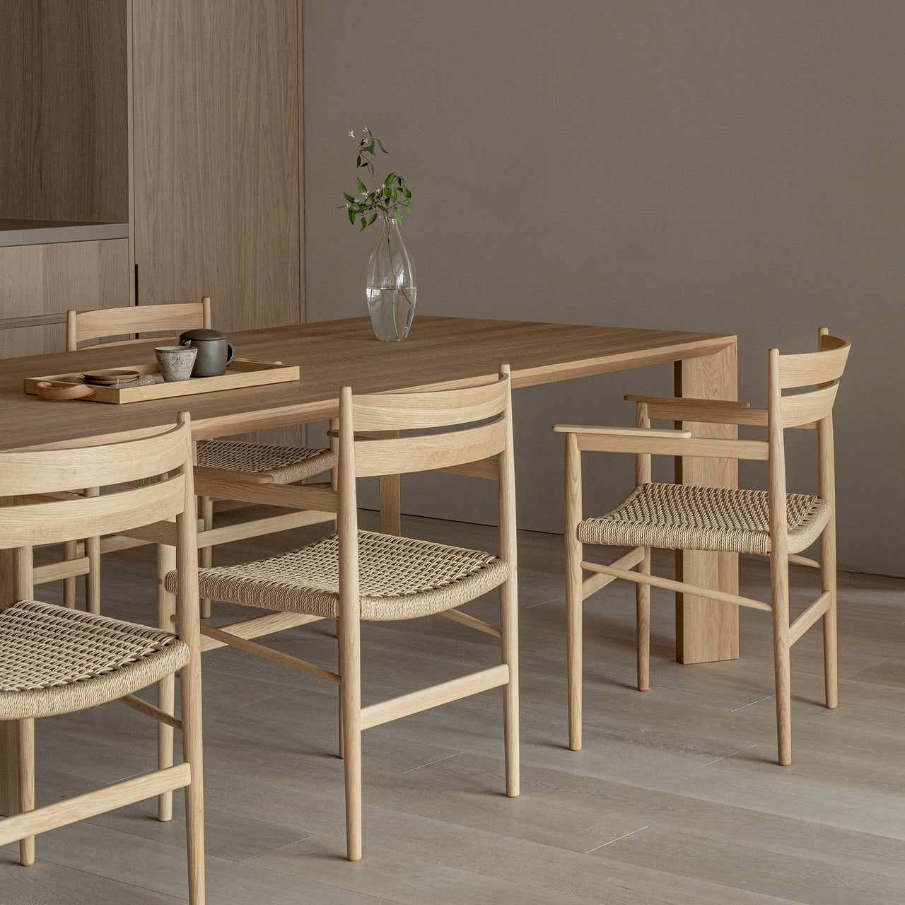 Hiroo Dining Chair N-DC04: Paper Cord + LS