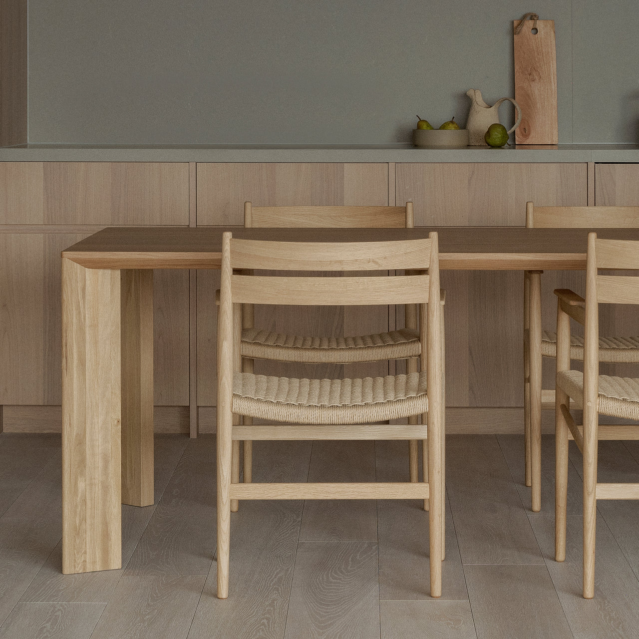 Hiroo Dining Chair N-DC04: Paper Cord + LS
