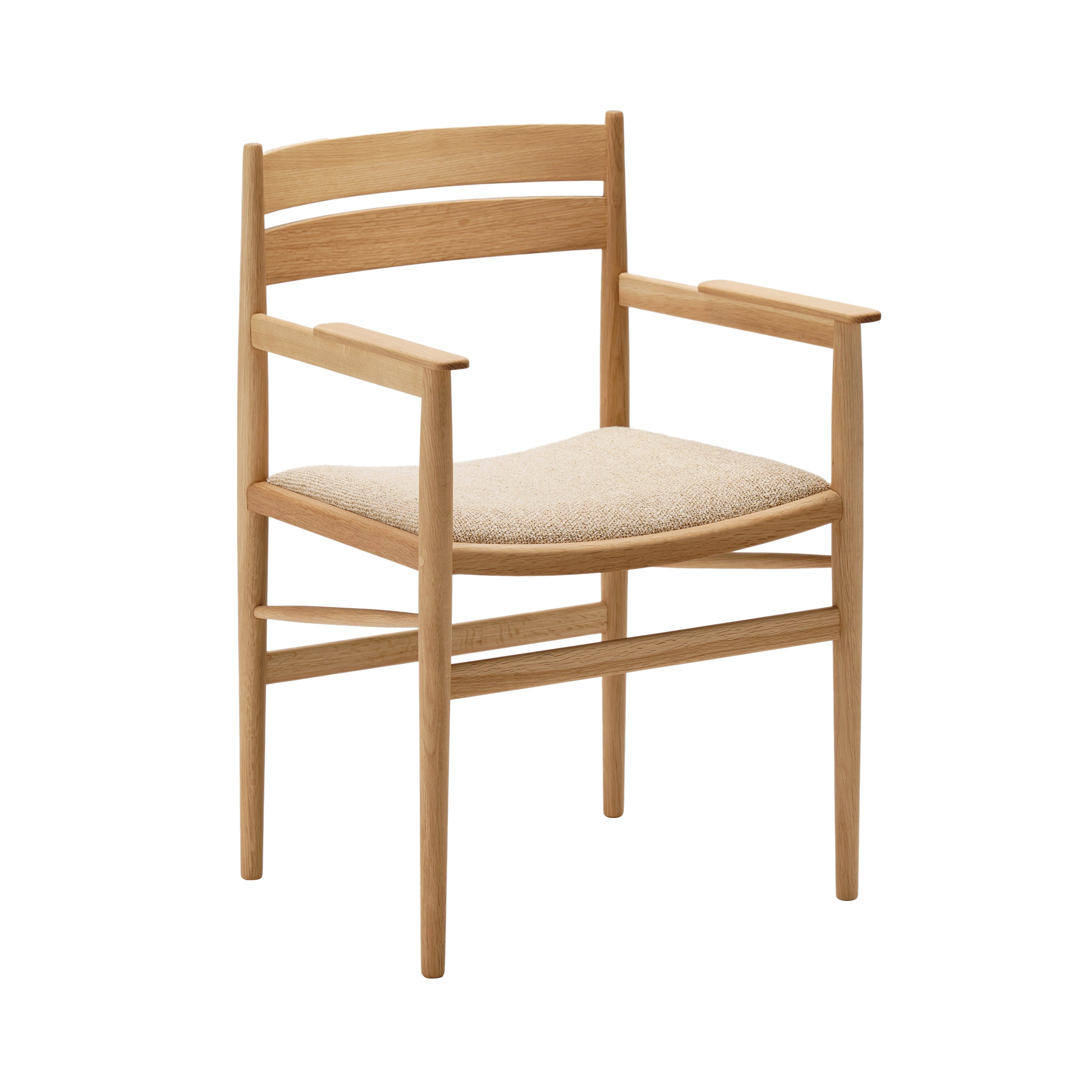 Hiroo Dining Chair N-DC04: Upholstered + Pure Oak