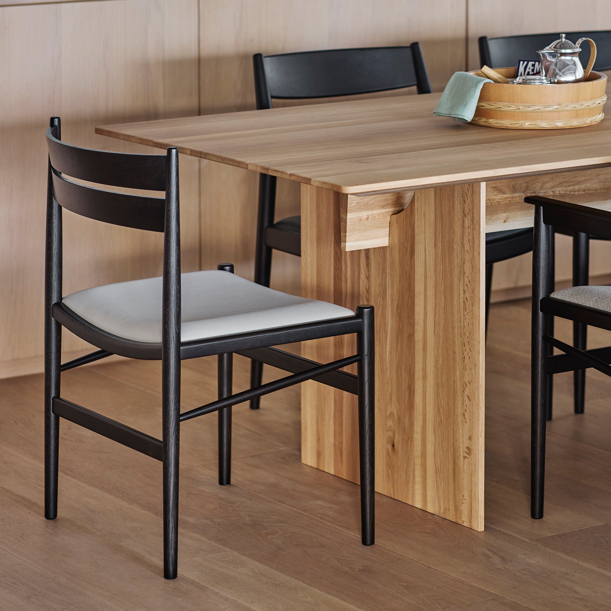 Hiroo Dining Chair N-DC05: Upholstered + LS