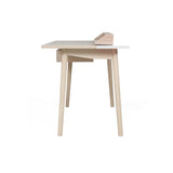 Honoré Desk: Natural Oak + White