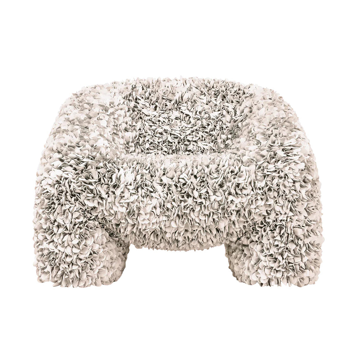 Hortensia Armchair: Upholstered + Petal Ivory
