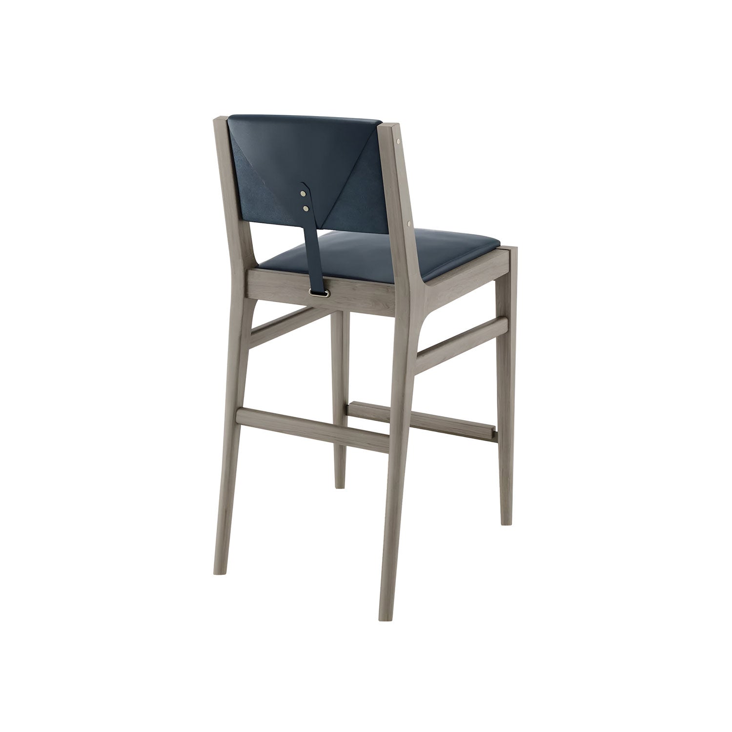 Hugo Counter Chair: Greay Oak