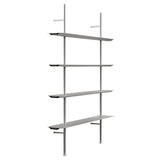 Hypostila Shelf System: Configuration 1 + Silver