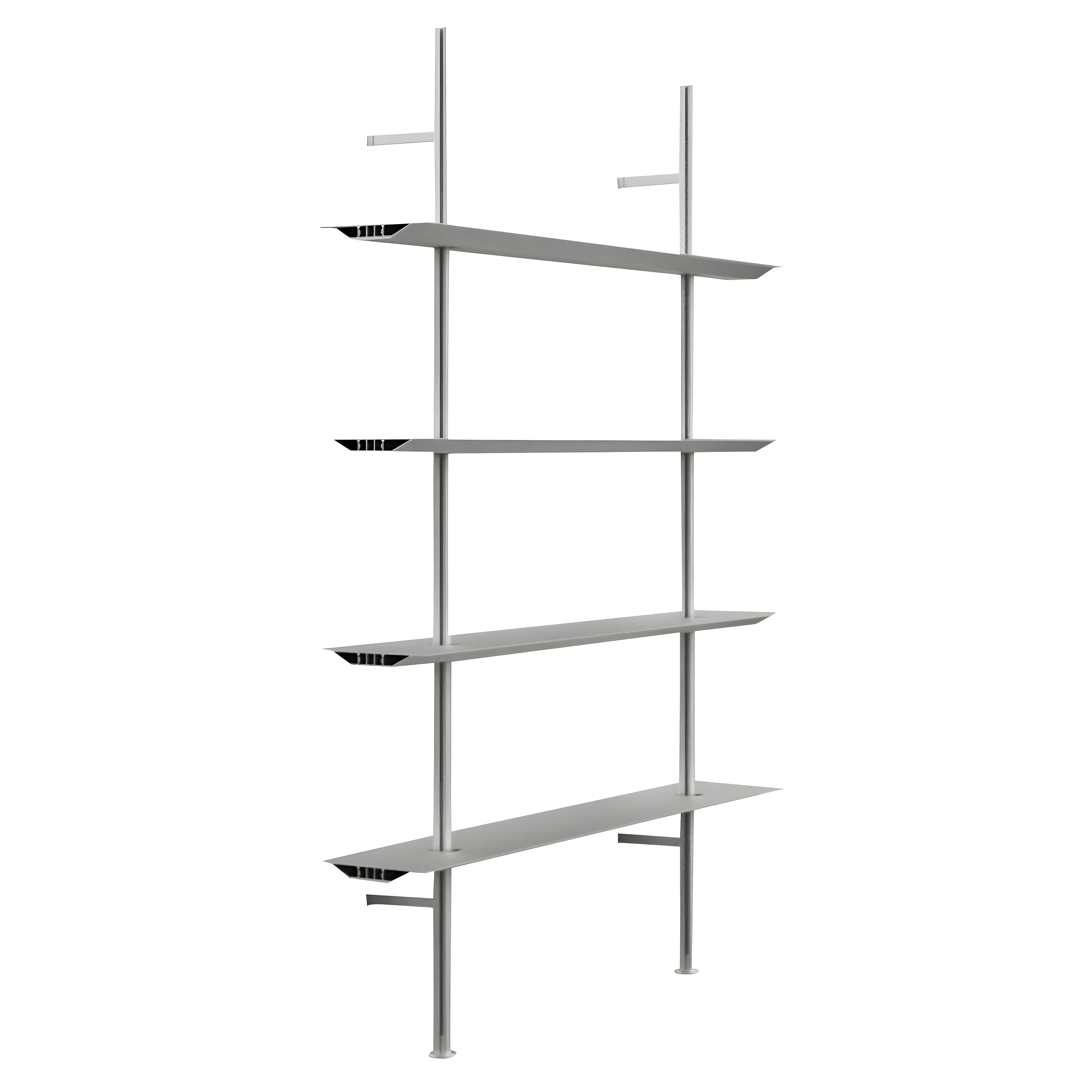 Hypostila Shelf System: Silver + Configuration 1