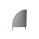 Arc Sofa Highback Love Seat: Natural Walnut