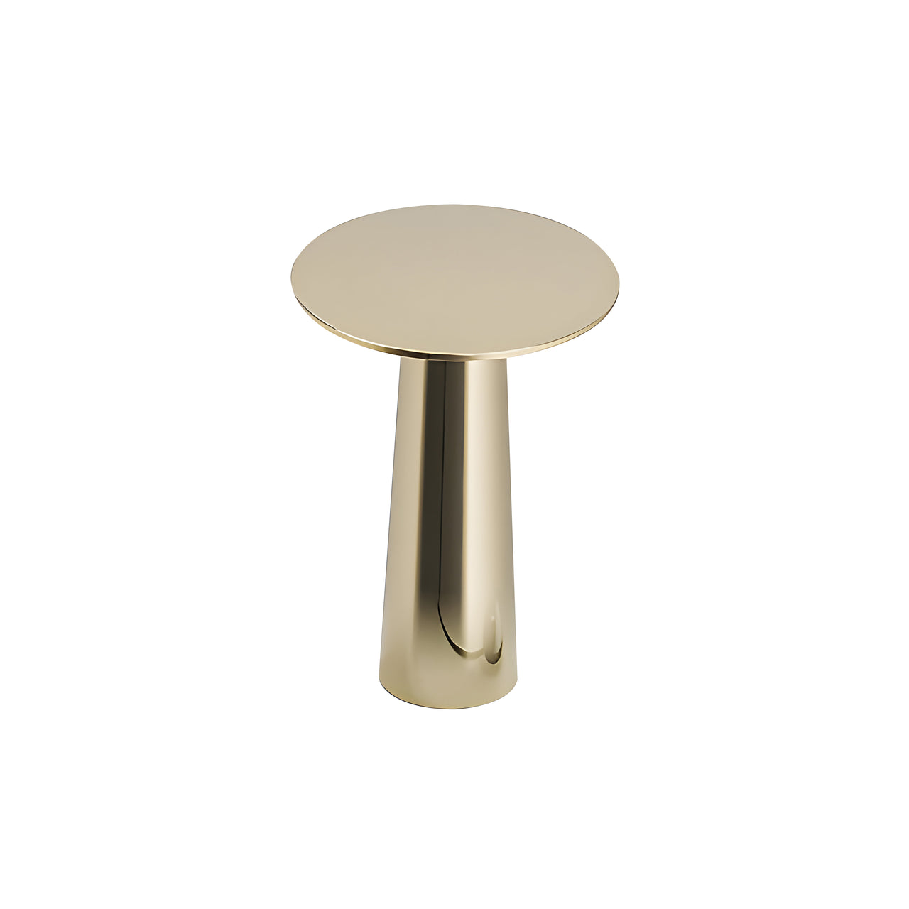 Lix Mini Table: Brass
