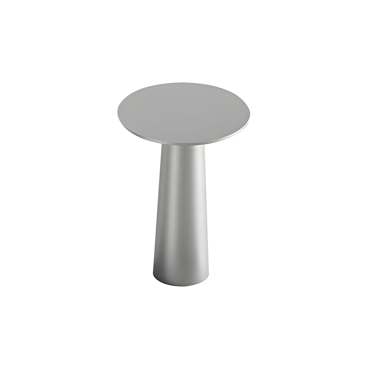 Lix Mini Table: Frozen Silver