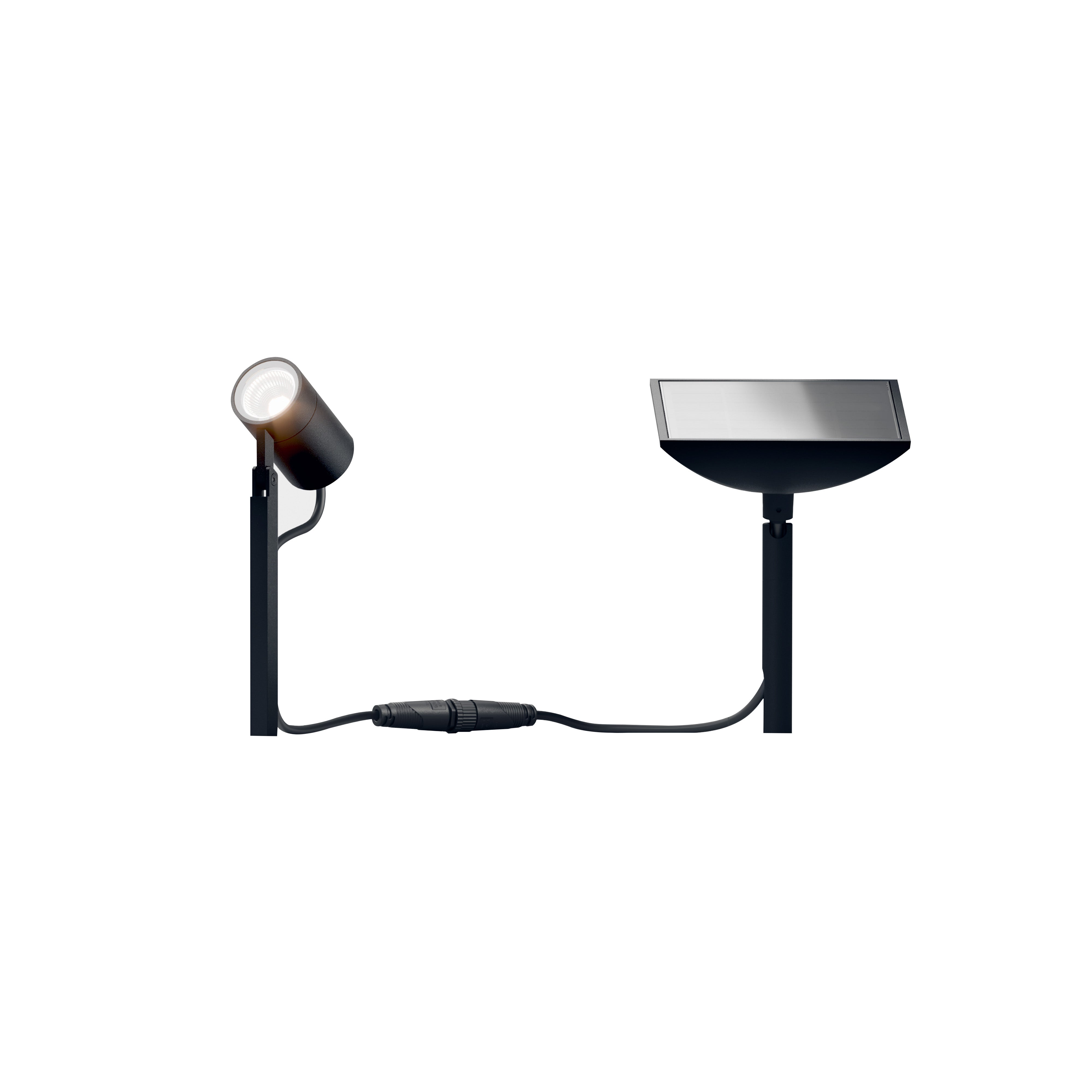 Piek Mini Solar Light: Deep Black