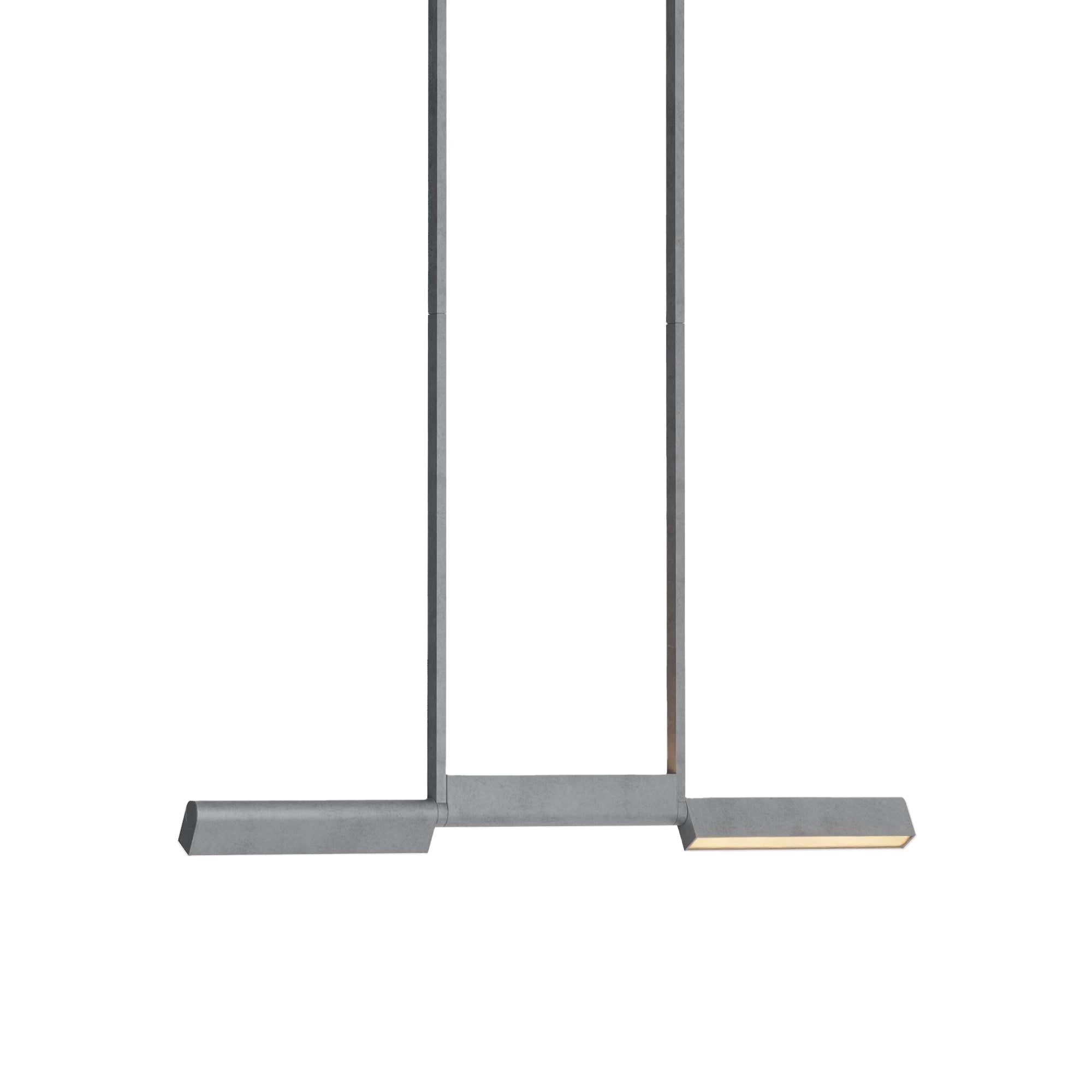 Ipoli 06 Suspension Lamp: Tumbled Aluminum