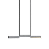Ipoli 06 Suspension Lamp: Tumbled Aluminum
