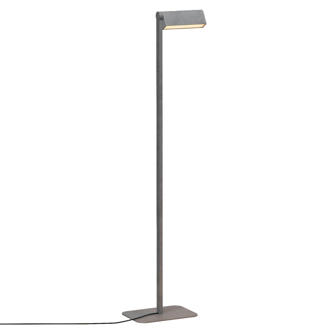 Ipoli 07 Single Floor Lamp: Tumbled Aluminum