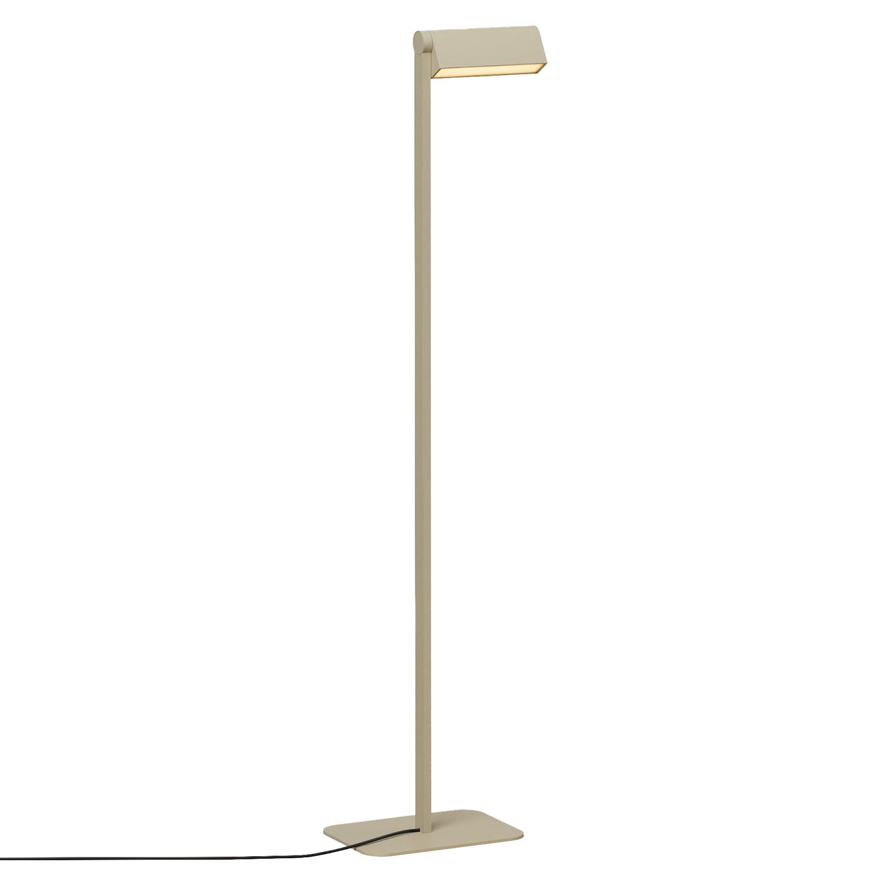 Ipoli 07 Single Floor Lamp: Textured Beige