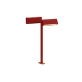Ipoli 10 Double Table Lamp: Textured Poppy + Hardwire