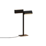 Ipoli 10 Double Table Lamp: Textured Black + Softwire 