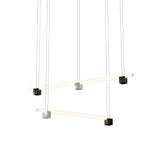 Isle 10 Suspension Lamp: Black Marquina + Polished Aluminum