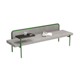 Island Modular bench: Configuration 6 + Fenix + Seat with Partition + Category 3