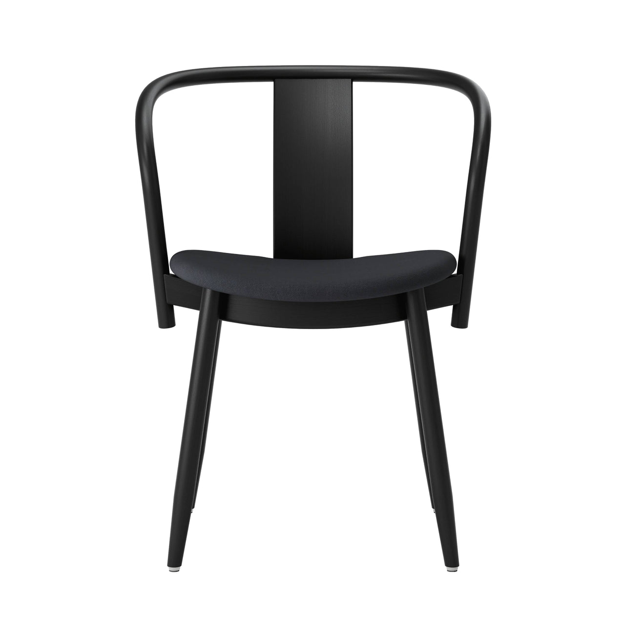 Icha Chair: Upholstered + Black Stained Beech