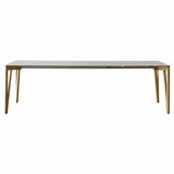 Decapo Extendable Dining Table: Large + London Grey Fenix + Flamed Oak Edge + Flamed Oak