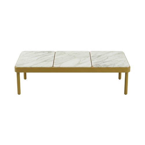 Mosaico Bench: Marble + Large - 59.1