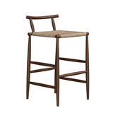 Pelleossa Stool: Oak Stained Walnut