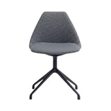 Ziba Swivel Chair: Fully Upholstered + Stocked: Elum Dark Grey