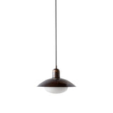 Arundel Mushroom Pendant: Patina Brass + Patina Brass