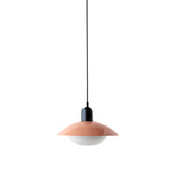 Arundel Mushroom Pendant: Peach + Black