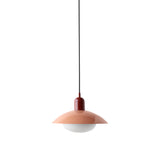 Arundel Mushroom Pendant: Peach + Oxide Red