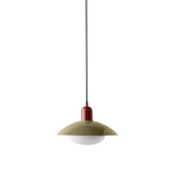 Arundel Mushroom Pendant: Reed Green + Oxide Red