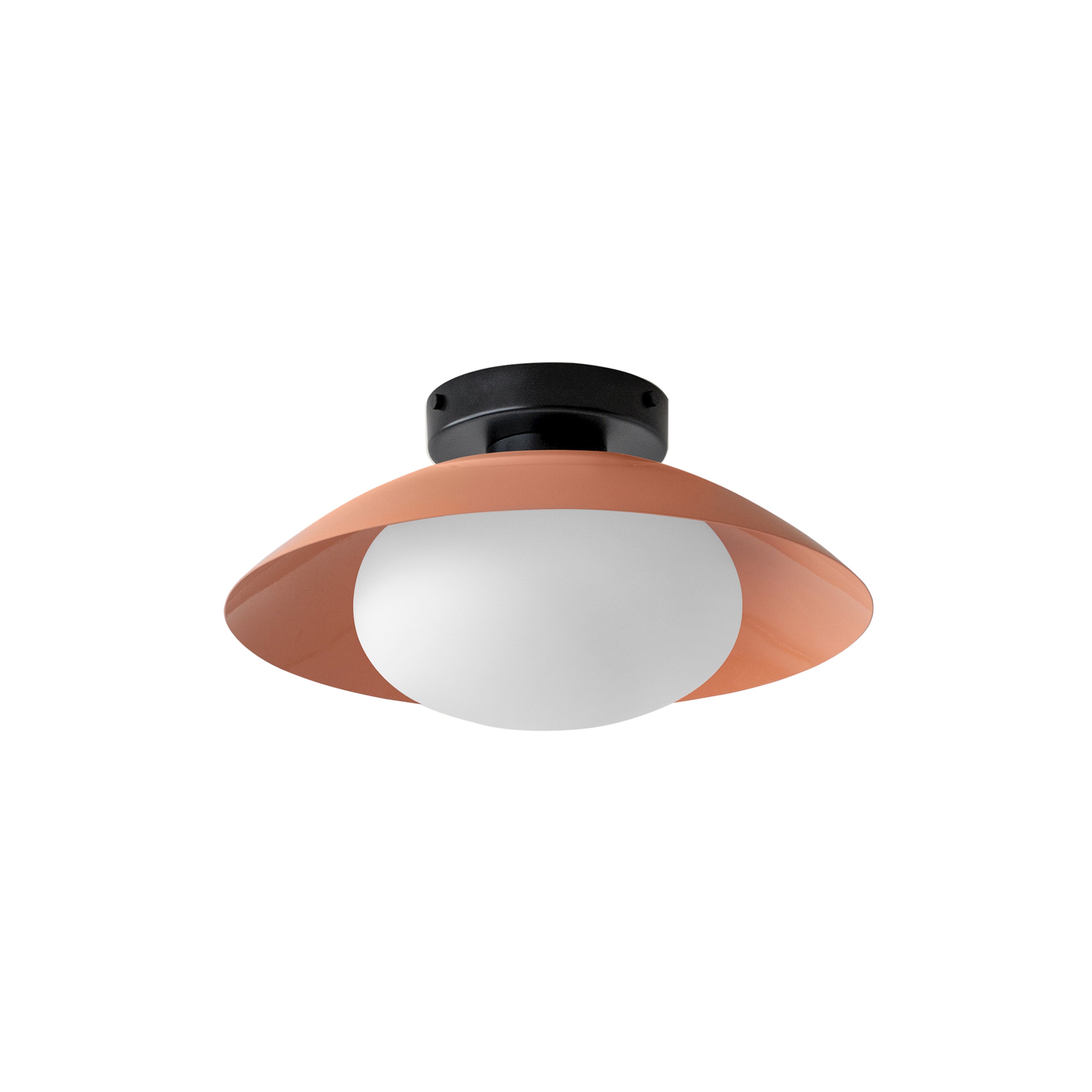 Arundel Mushroom Surface Mount: Peach + Black + Hardwire