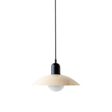 Arundel Orb Pendant: Bone + Black