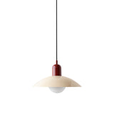 Arundel Orb Pendant: Bone + Oxide Red