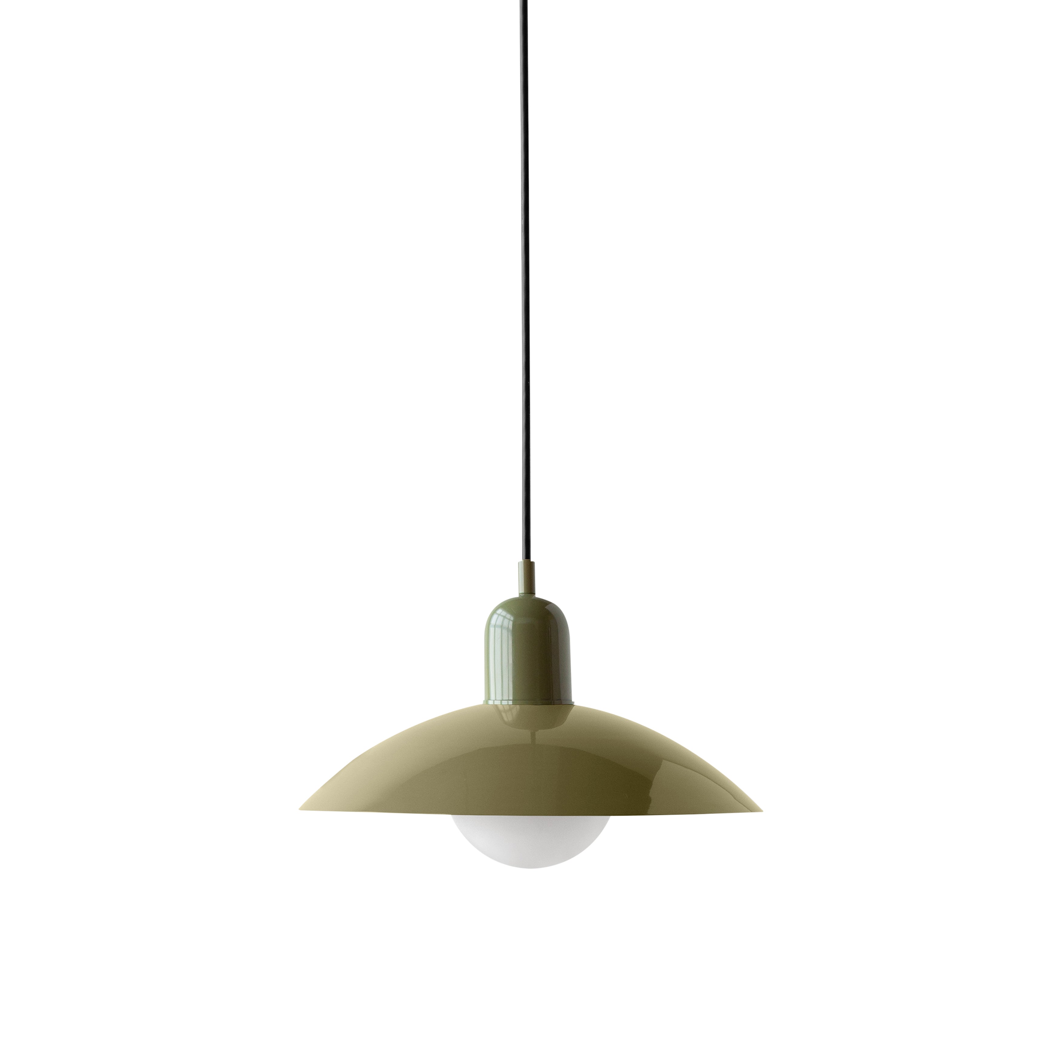 Arundel Orb Pendant: Reed Green + Reed Green