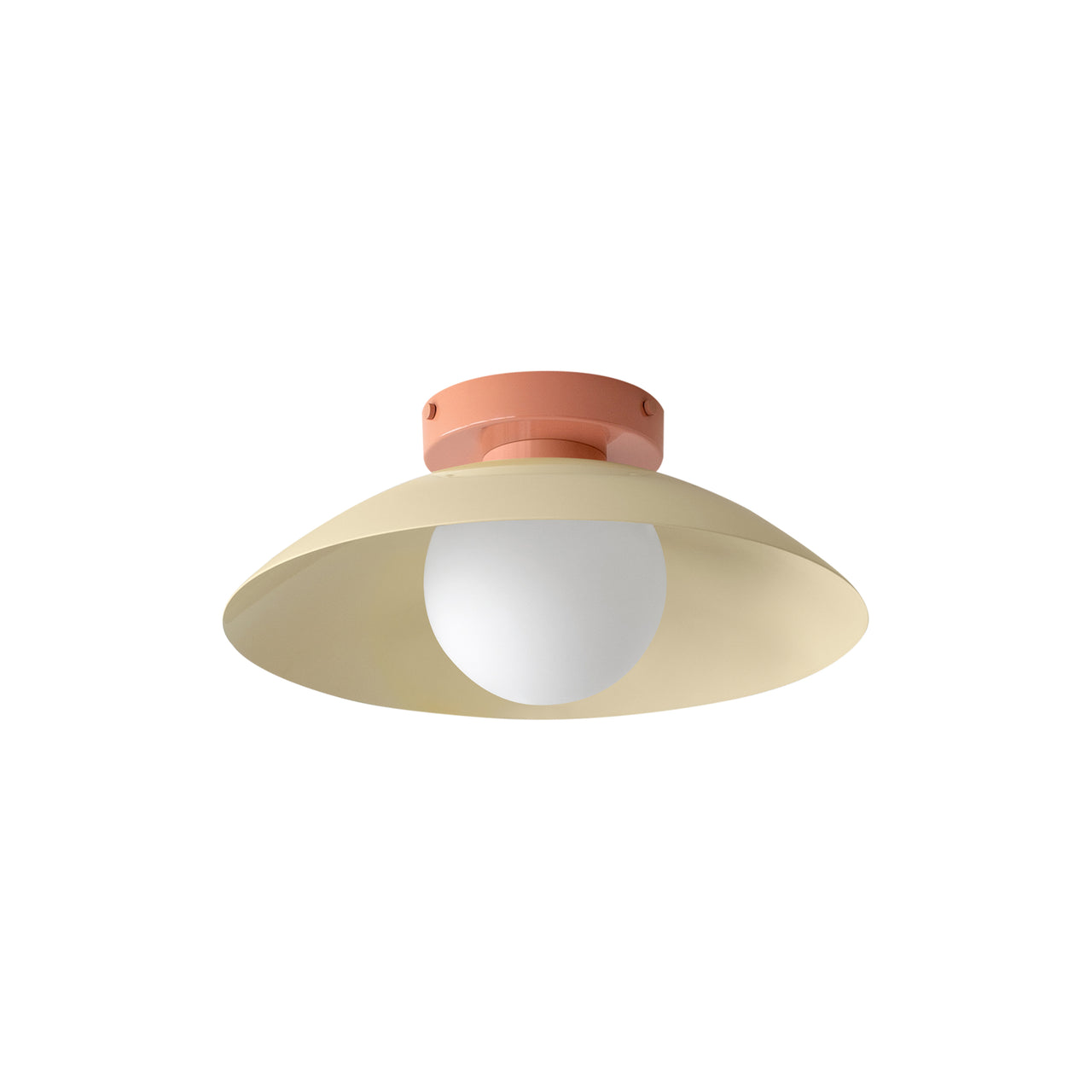 Arundel Orb Surface Mount: Bone + Peach + Hardwire