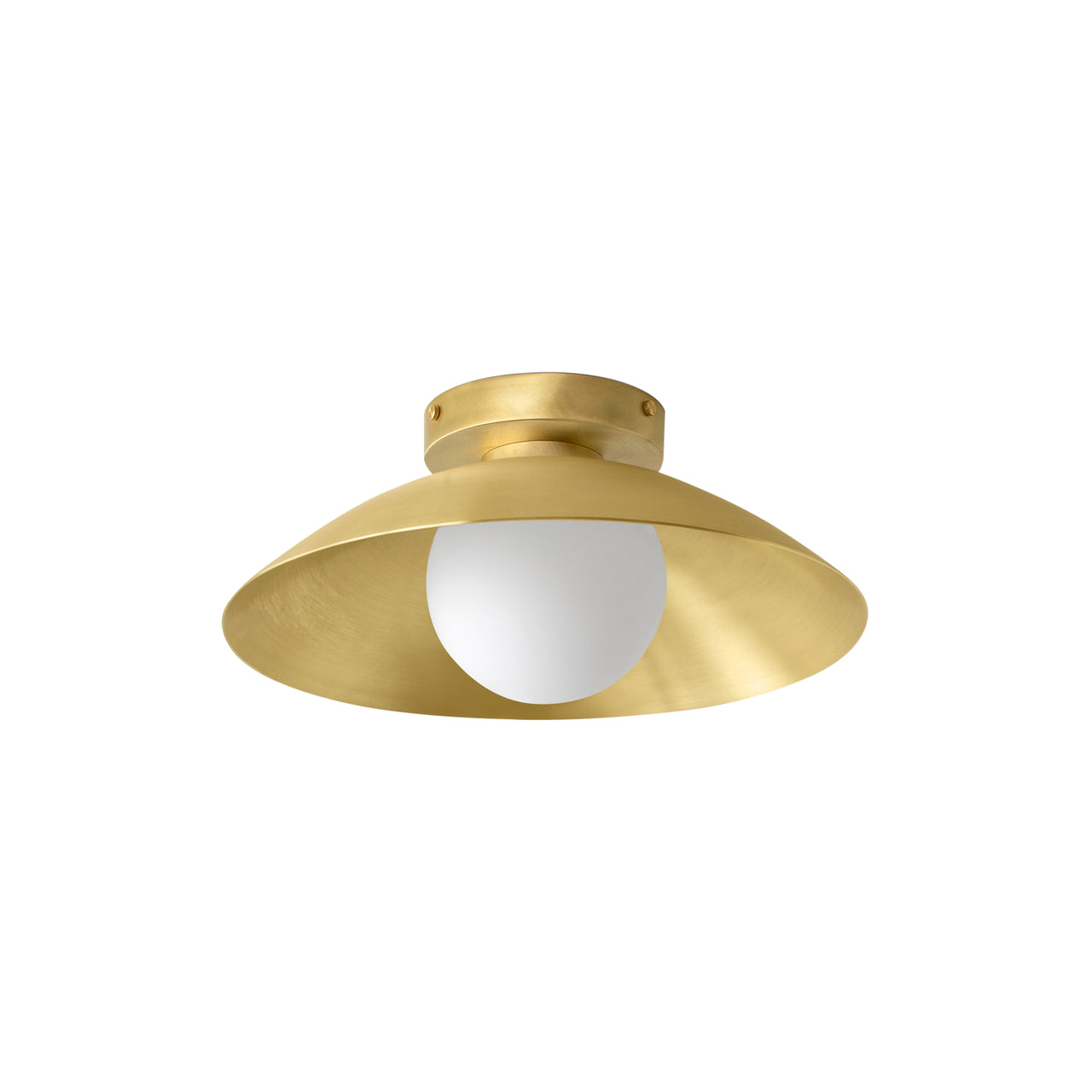 Arundel Orb Surface Mount: Brass + Brass + Hardwire