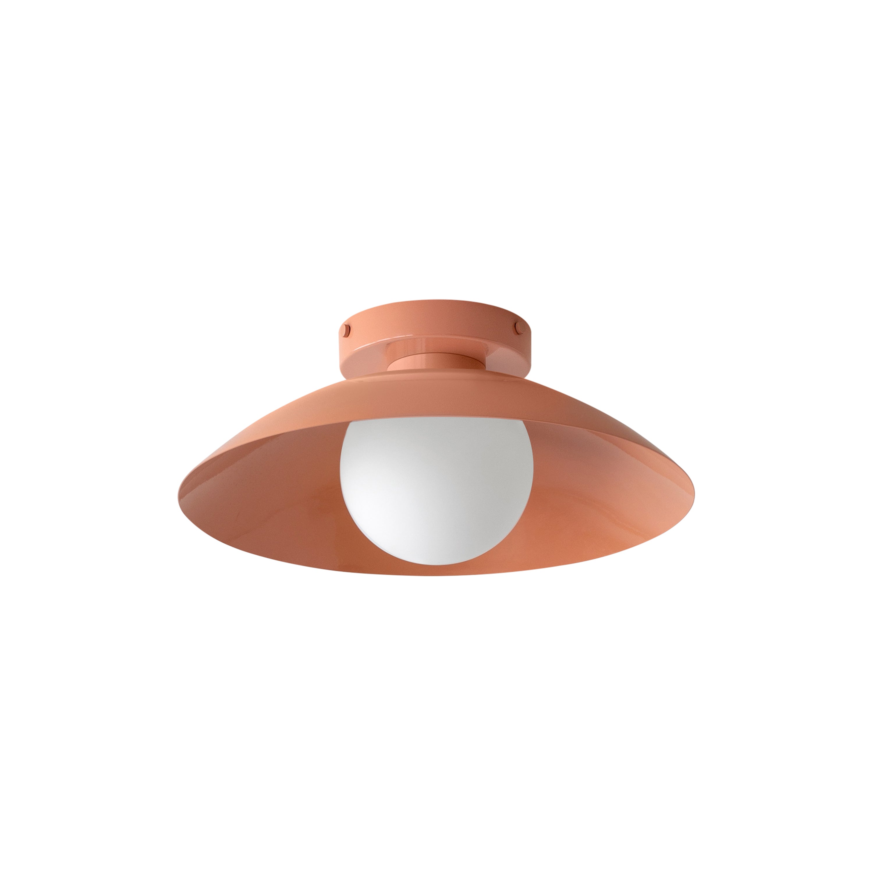 Arundel Orb Surface Mount: Peach + Peach + Hardwire