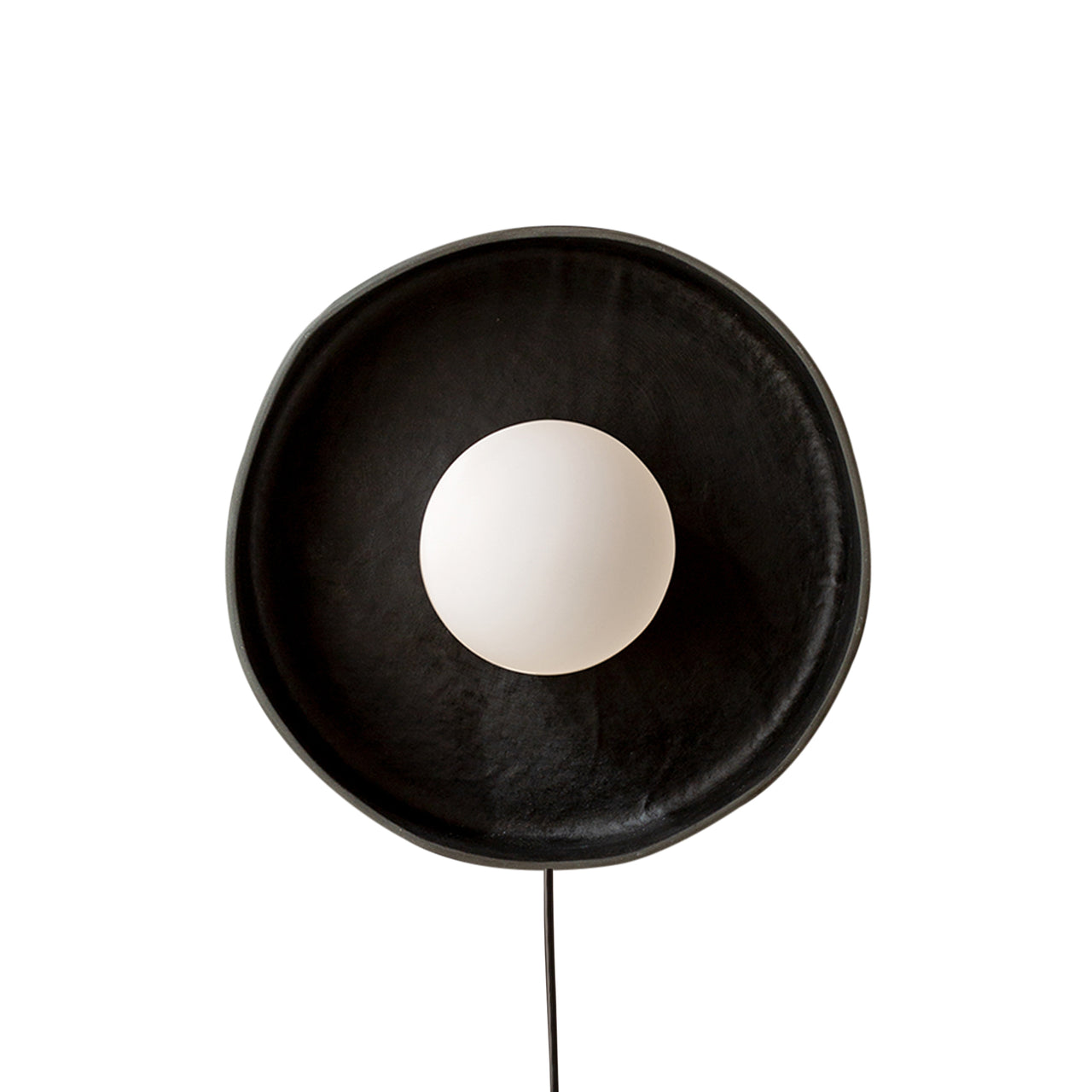 Ceramic Disc Surface Mount: Black Clay + Plug-in (On-Off)