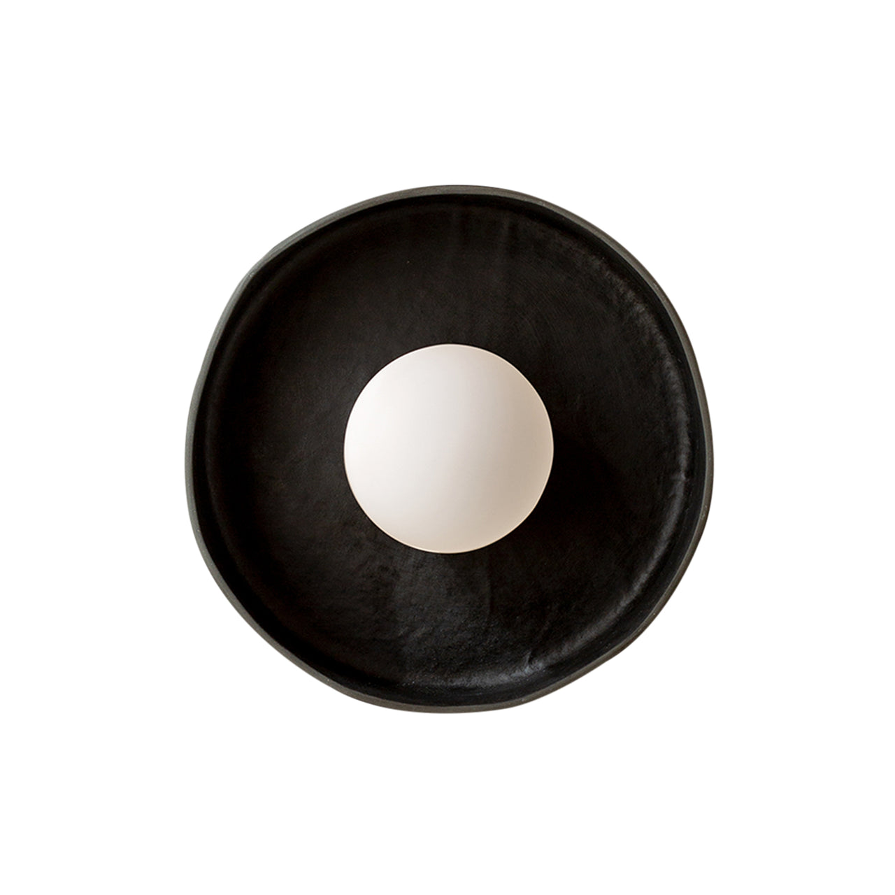 Ceramic Disc Surface Mount: Black Clay + Hardwire