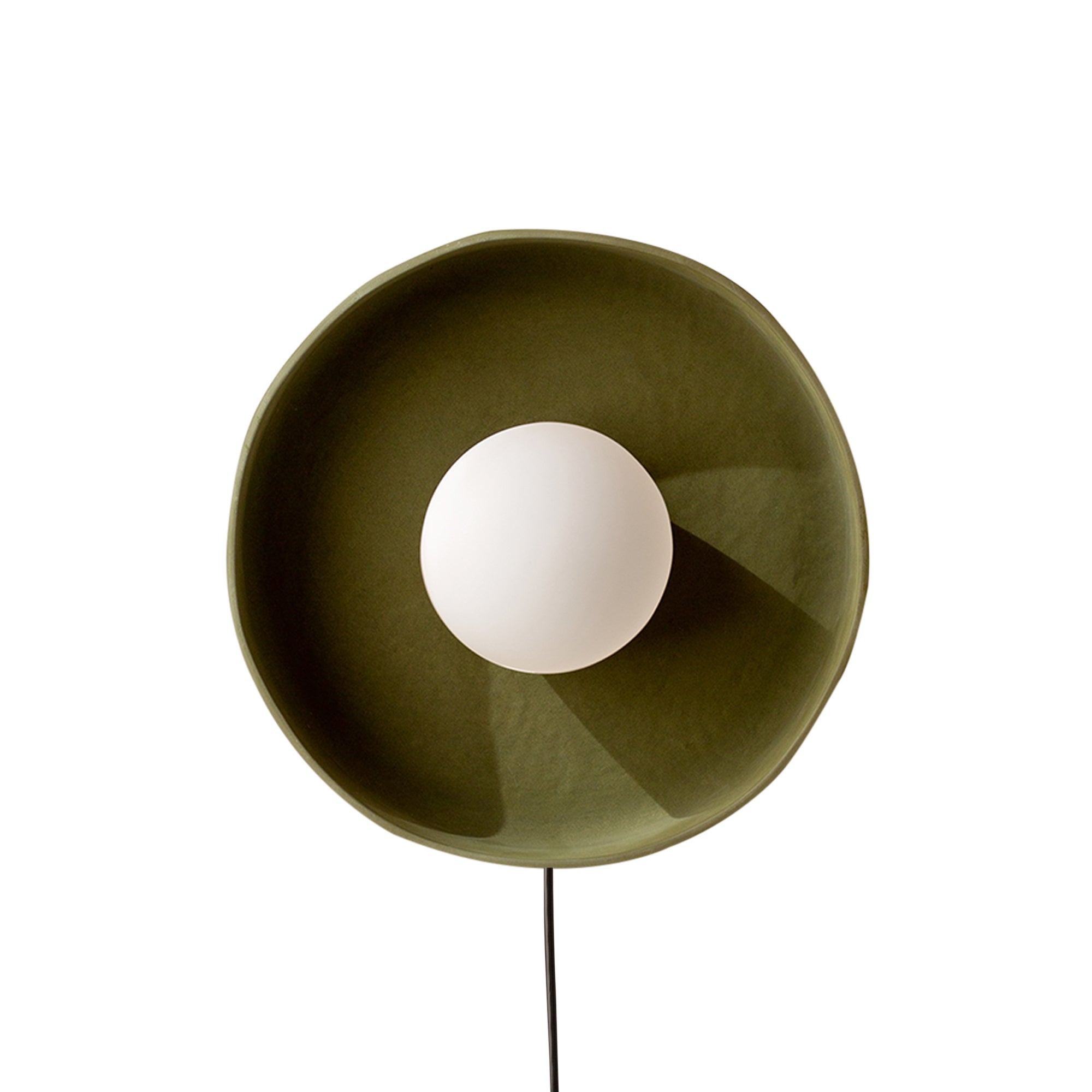 Ceramic Disc Surface Mount: Green Clay + Plug-in (On-Off)