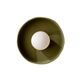 Ceramic Disc Surface Mount: Green Clay + Hardwire