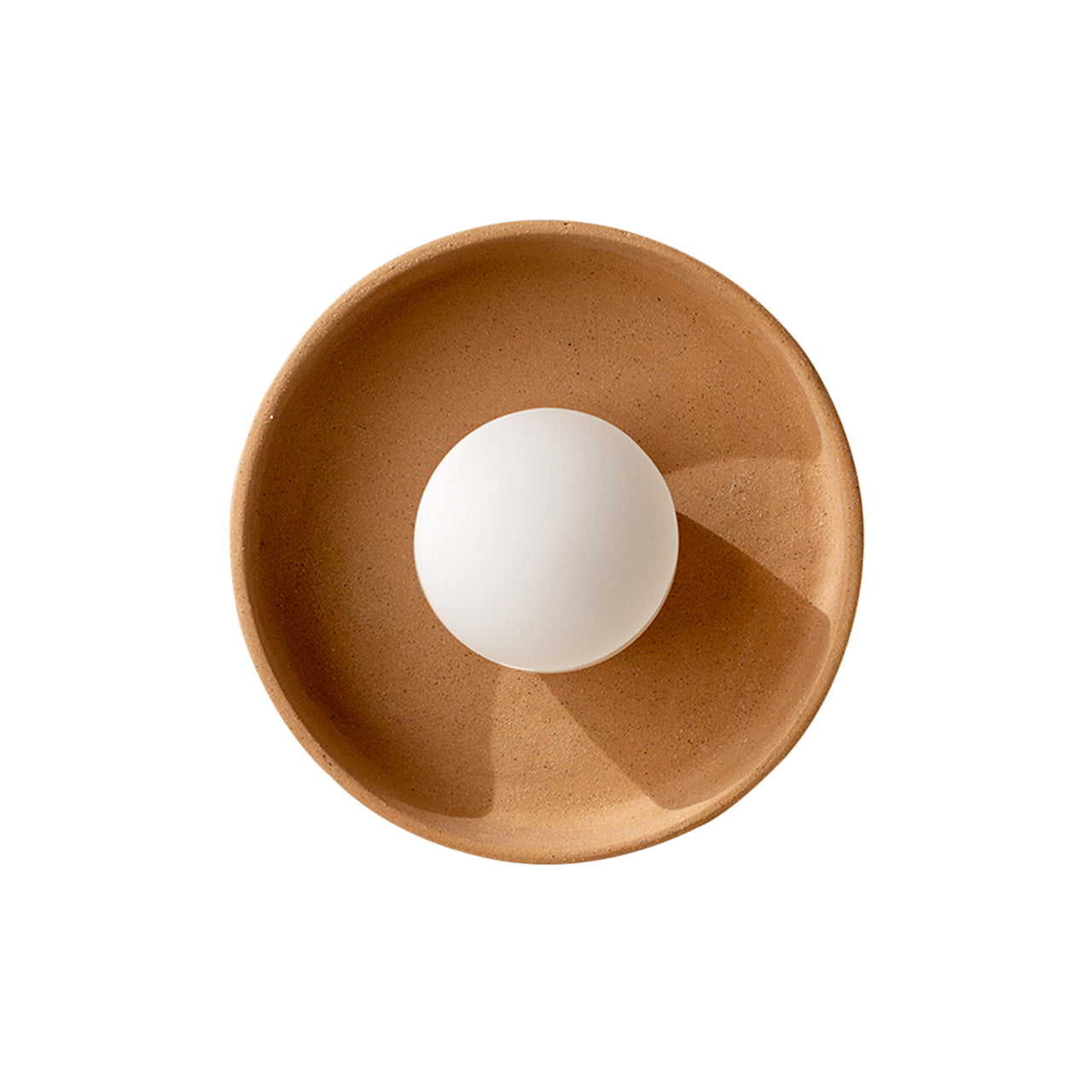 Ceramic Disc Surface Mount: Tan Clay + Hardwire