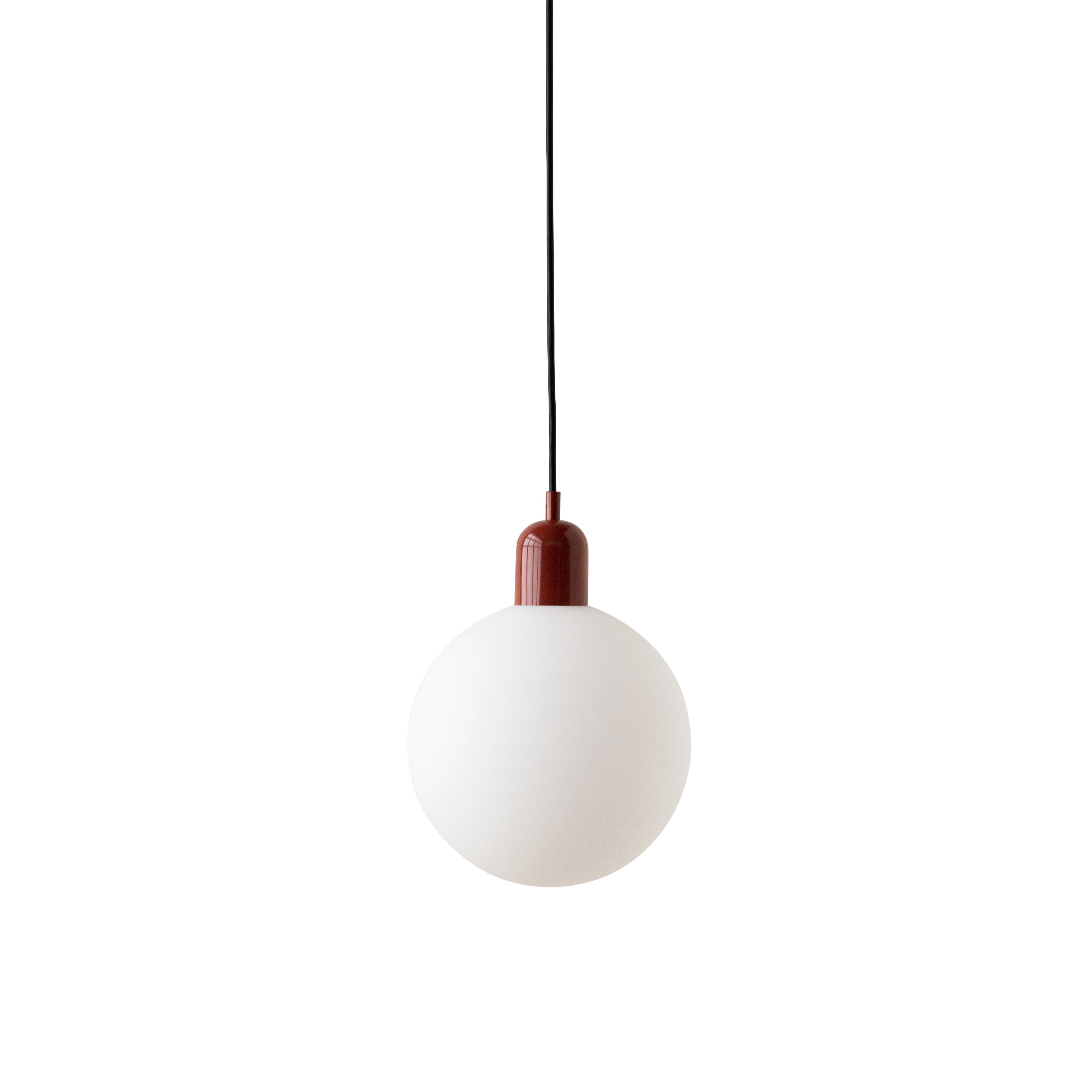 Orb Pendant: Outdoor + Oxide Red + Large - 9.9