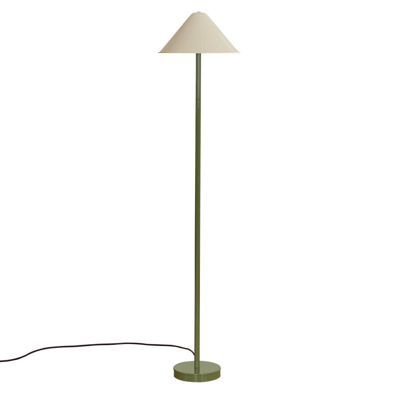 Eave Floor Lamp: Bone + Reed Green