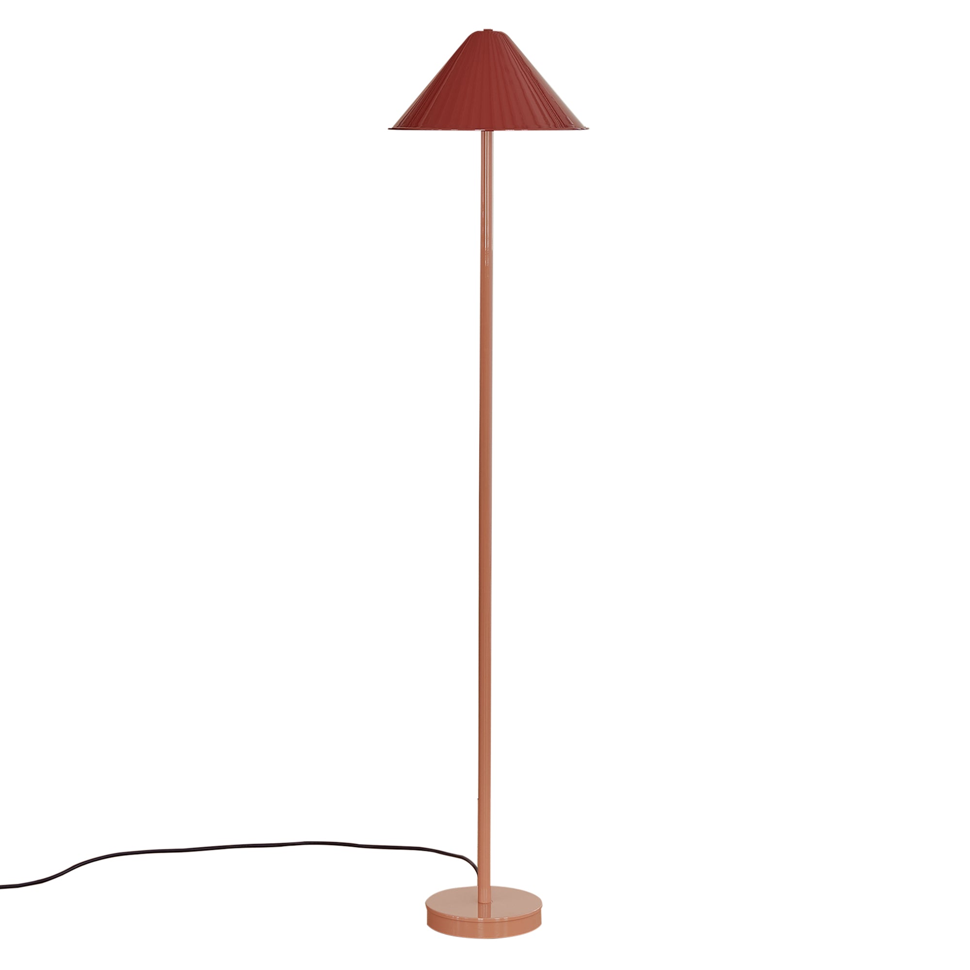 Eave Floor Lamp: Oxide Red + Peach