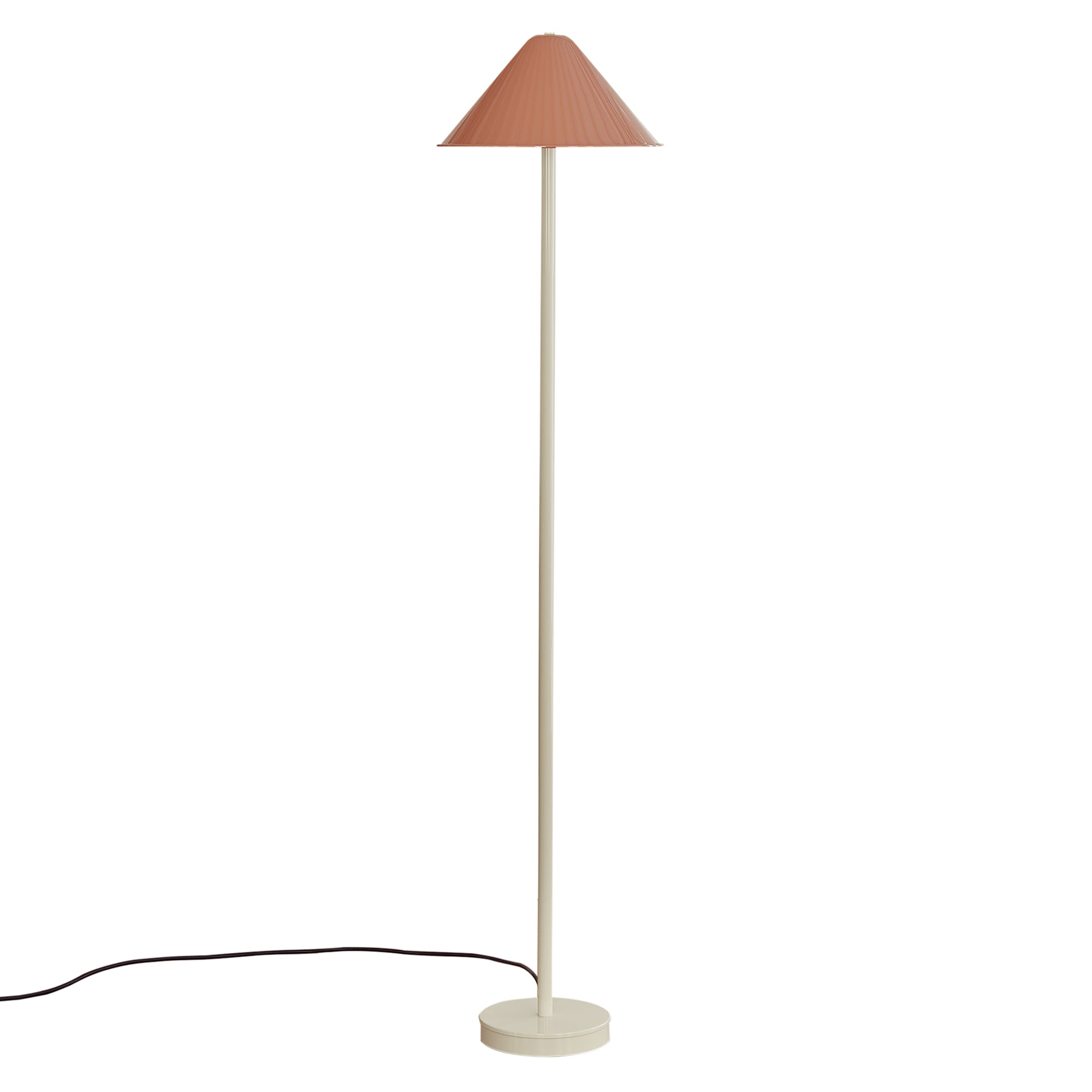 Eave Floor Lamp: Peach + Bone