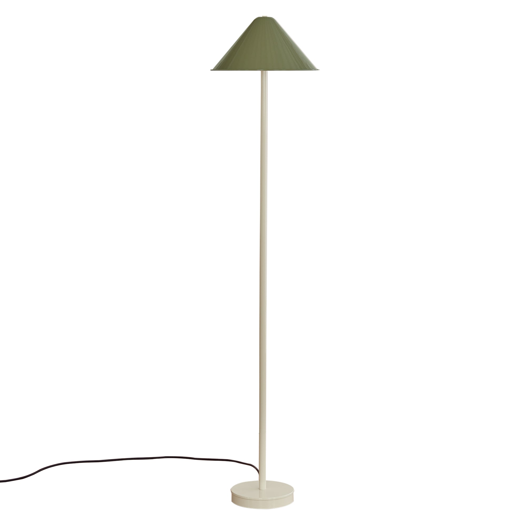 Eave Floor Lamp: Reed Green + Bone