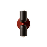 Up Down Sconce: Black + Oxide Red