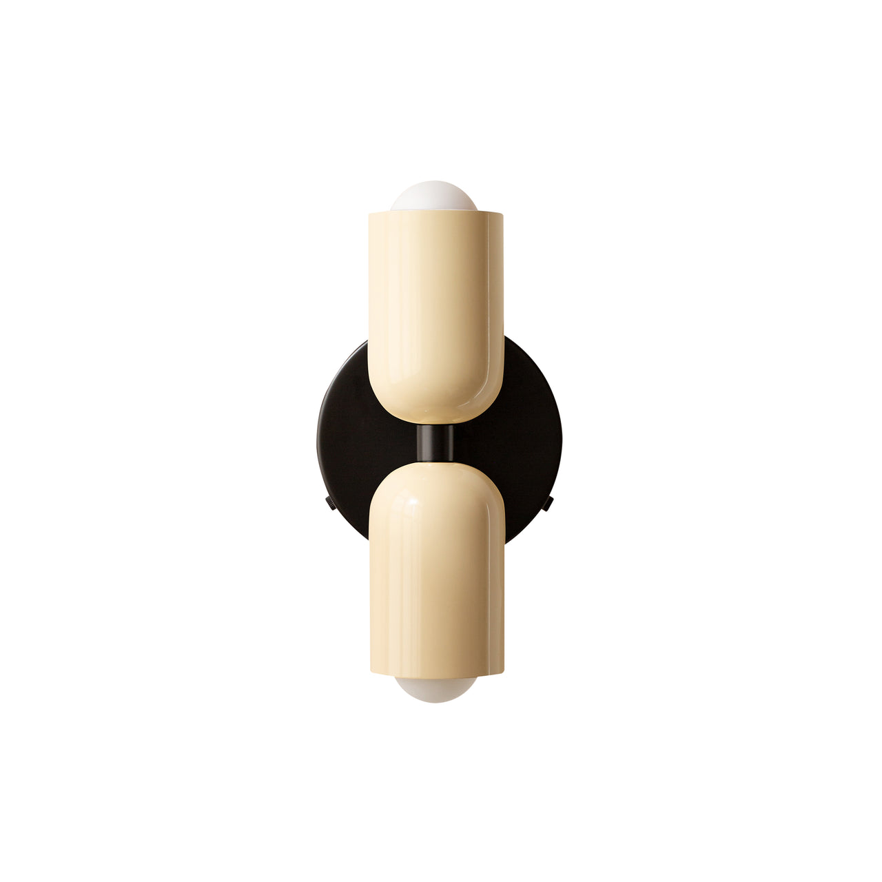 Up Down Sconce: Bone + Black